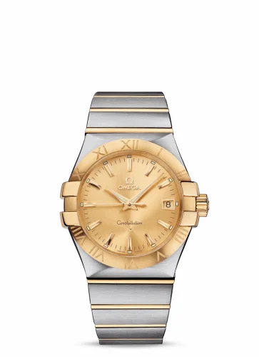 Omega Constellation Quartz 35 Stainless Steel / Yellow Gold / Champagne 123.20.35.60.08.001 (12320356008001)